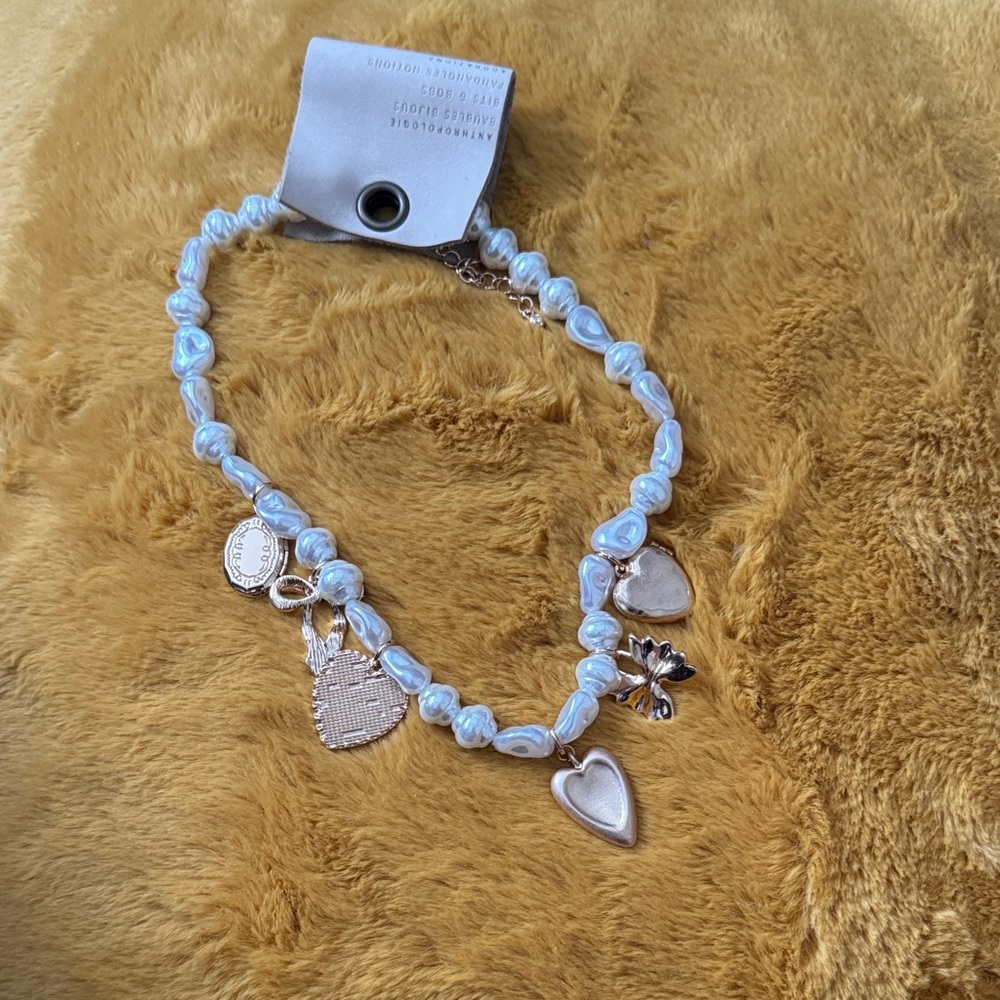 Anthropologie - Elegant Blue Pearl necklace - Picture 2 of 4
